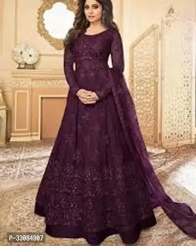 Blend Stitched Anarkali Gown-thumb0