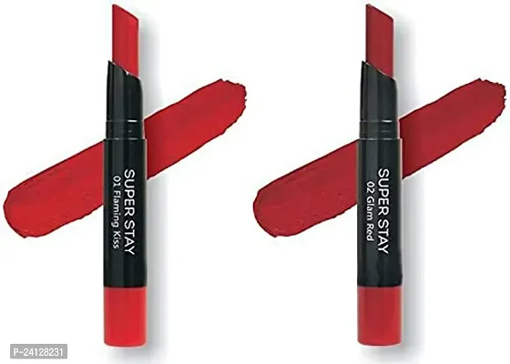 Beautification Super Stay Lipsticks Combo of 2 - Shade 01  Shade 02-thumb0