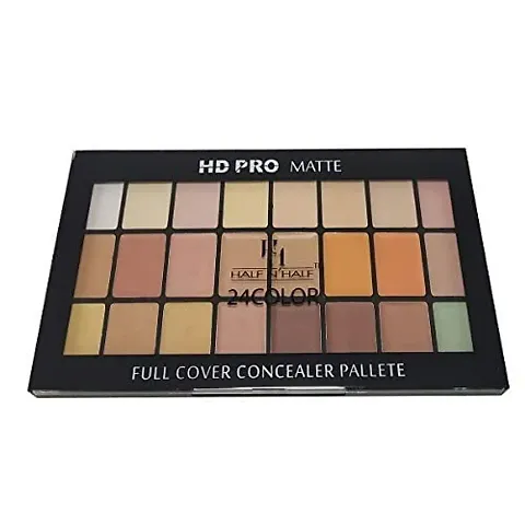 HALF N' HALF HD PRO OIL CREAM MATTE FULL COVER CONCEALER PALETTE, BY R K STORE NET