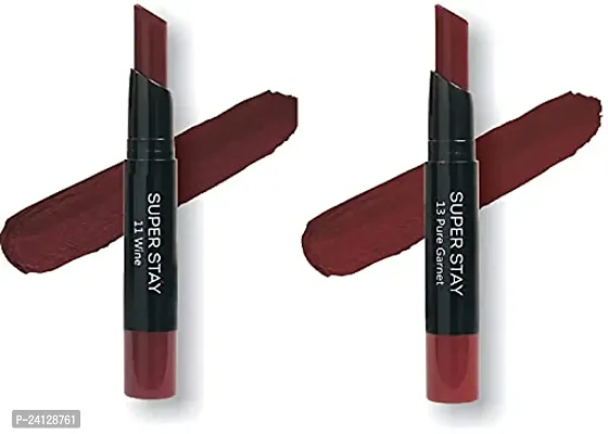 Beautification Super Stay Lipsticks Combo of 2 - Shade 11  Shade 13