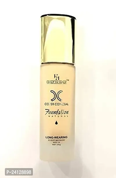 Half N' Half Cover Conceal Long Wearing Spf15 Foundation 35g (03-Natural)-thumb2