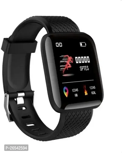 WeRock ID116 Sport Smart Watch Fitness Tracker Intelligent Bracelet Touchscreen W194 Smartwatch Black Strap Free size-thumb0
