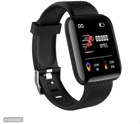 WeRock ID116 Sport Smart Watch Fitness Tracker Intelligent Bracelet Touchscreen W145 Smartwatch Black Strap Free size-thumb0