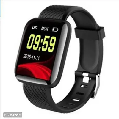 WeRock ID116 Sport Smart Watch Fitness Tracker Intelligent Bracelet Touchscreen W228 Smartwatch Black Strap Free size-thumb0