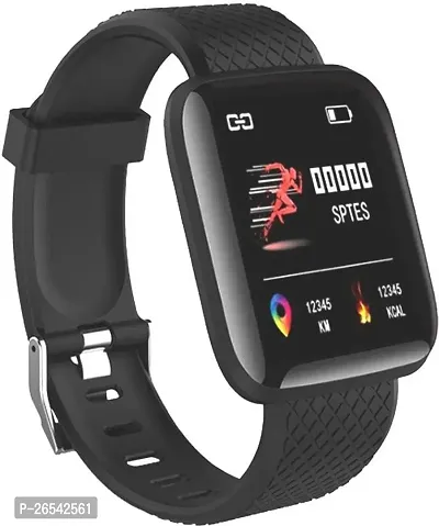 WeRock ID116 Sport Smart Watch Fitness Tracker Intelligent Bracelet Touchscreen W42 Smartwatch Black Strap Free size-thumb0