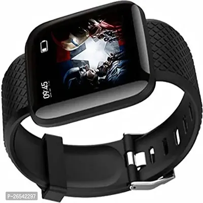 WeRock ID116 Sport Smart Watch Fitness Tracker Intelligent Bracelet Touchscreen W41 Smartwatch Black Strap Free size-thumb0