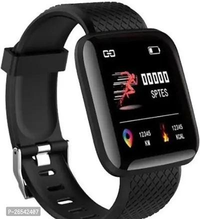 WeRock ID116 Sport Smart Watch Fitness Tracker Intelligent Bracelet Touchscreen W176 Smartwatch Black Strap Free size-thumb0