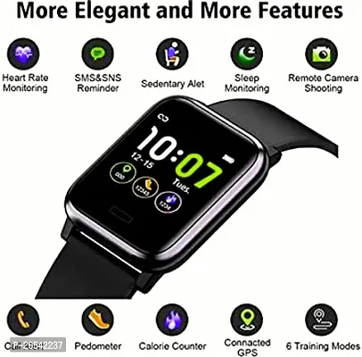 WeRock ID116 Sport Smart Watch Fitness Tracker Intelligent Bracelet Touchscreen W52 Smartwatch Black Strap Free size-thumb0