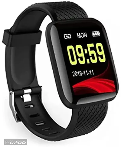 WeRock ID116 Sport Smart Watch Fitness Tracker Intelligent Bracelet Touchscreen W222 Smartwatch Black Strap Free size-thumb0