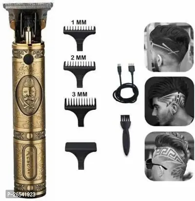 Professional MaxtopT99 Rechargeable Cordless Electric Blade Beard Trimmer N31 Runtime: 90 min Trimmer for Men And Women Golden-thumb0