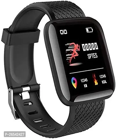 WeRock ID116 Sport Smart Watch Fitness Tracker Intelligent Bracelet Touchscreen W51 Smartwatch Black Strap Free size-thumb0