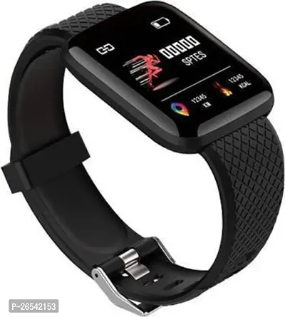 WeRock ID116 Sport Smart Watch Fitness Tracker Intelligent Bracelet Touchscreen W56 Smartwatch Black Strap Free size-thumb0