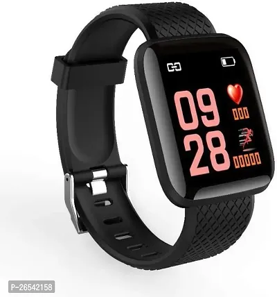 WeRock ID116 Sport Smart Watch Fitness Tracker Intelligent Bracelet Touchscreen W112 Smartwatch Black Strap Free size-thumb0