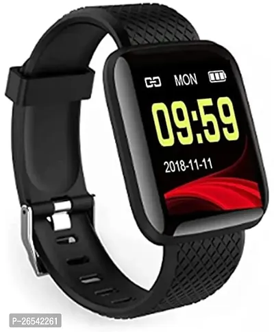 WeRock ID116 Sport Smart Watch Fitness Tracker Intelligent Bracelet Touchscreen W174 Smartwatch Black Strap Free size-thumb0