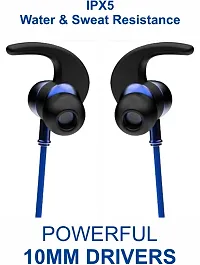 WeRock True Wireless B235 Blast Sound Quick Charge Bluetooth Neckband Super Sound W8 Bluetooth Headset (Blue, In the Ear)-thumb2