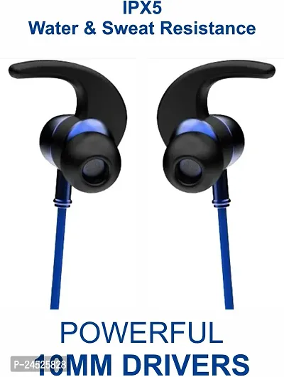 WeRock True Wireless B235 Blast Sound Quick Charge Bluetooth Neckband Super Sound W8 Bluetooth Headset (Blue, In the Ear)-thumb3