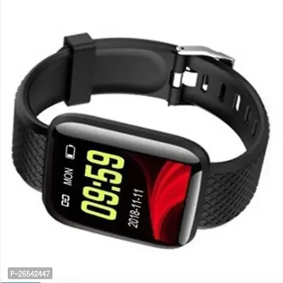 WeRock ID116 Sport Smart Watch Fitness Tracker Intelligent Bracelet Touchscreen W117 Smartwatch Black Strap Free size-thumb0