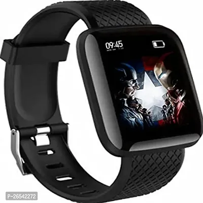 WeRock ID116 Sport Smart Watch Fitness Tracker Intelligent Bracelet Touchscreen W188 Smartwatch Black Strap Free size-thumb0