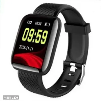 WeRock ID116 Sport Smart Watch Fitness Tracker Intelligent Bracelet Touchscreen W111 Smartwatch Black Strap Free size-thumb0