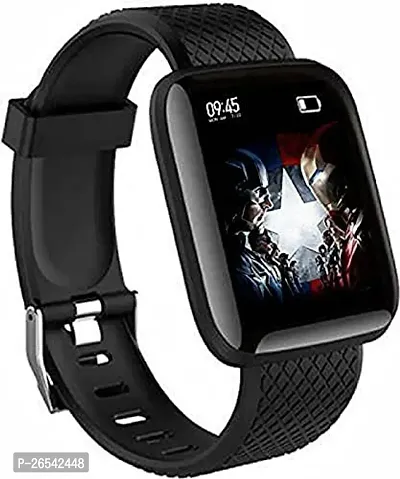 WeRock ID116 Sport Smart Watch Fitness Tracker Intelligent Bracelet Touchscreen W170 Smartwatch Black Strap Free size-thumb0