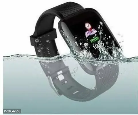 WeRock ID116 Sport Smart Watch Fitness Tracker Intelligent Bracelet Touchscreen W59 Smartwatch Black Strap Free size