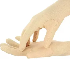 Women's and Men's Cotton Pollution and Sunburn Sunlight Protection Full Hand Gloves for Biking and Driving Dust- Beige (Pack of 2)-thumb3