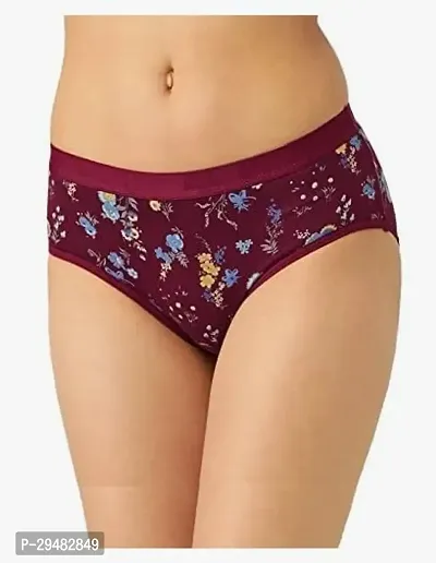 Trendy Multicoloured Cotton Blend Printed Hipster Panty For Women Pack Of 3-thumb3