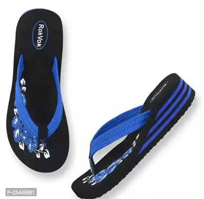 Elegant Blue EVA Slippers For Women