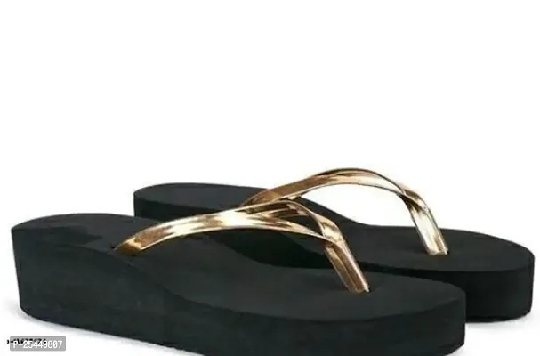 Elegant Black EVA Slippers For Women-thumb0