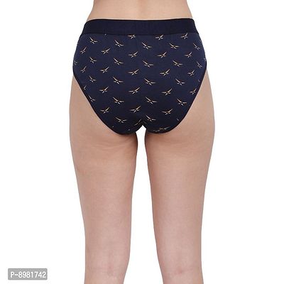 Multicoloured Cotton Printed Briefs For Women-thumb4