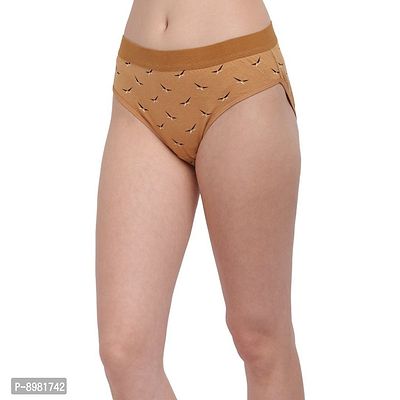 Multicoloured Cotton Printed Briefs For Women-thumb5