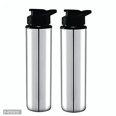 Stainless steel water bottle 900ml approxe,water bottle,steel bottle,gym,sipper,school,office,water bottle 900ml.(Sports).Pack of 2-thumb0