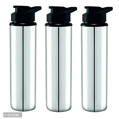 Stainless steel water bottle 900ml approxe,water bottle,steel bottle,gym,sipper,school,office,water bottle 900ml.(Sports).Pack of 3-thumb0