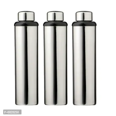 Stainless steel water bottle 1000ml approxe,water bottle,steel bottle,gym,sipper,school,office,water bottle 900ml.(Dhoom).Pack of 3