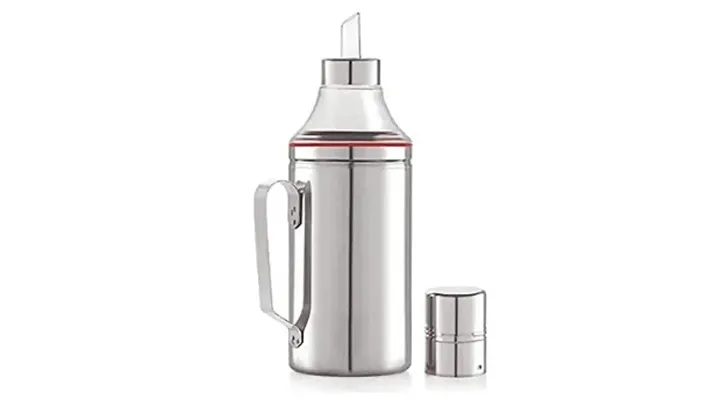 Stainless Steel Oil Dispenser Bottle | Oil Pourer | Oil Bottle | Leak Proof Oil Dispenser Bottle with Handle for Home and Kitchen Use, 1000 ML Pack of 1