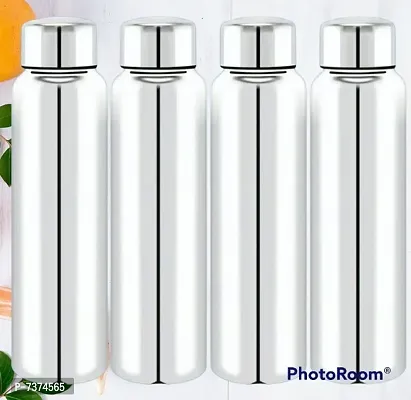 Stainless steel water bottle 1000ml approxe,water bottle,steel bottle,gym,sipper,school,office,water bottle 900ml.(Organ).Pack of 4