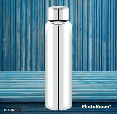 Stainless steel water bottle 1000ml approxe,water bottle,steel bottle,gym,sipper,school,office,water bottle 900ml.(Organ).Pack of 2-thumb2