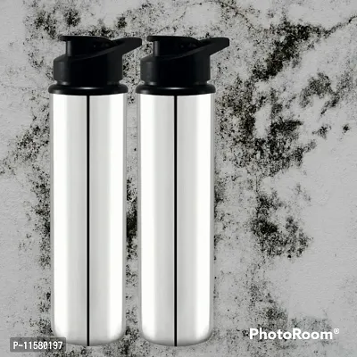 New Stainless Steel Water Bottles Pack Of 2-thumb0