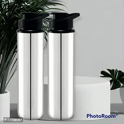 New Stainless Steel Water Bottles Pack Of 2-thumb0