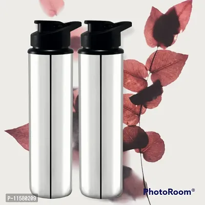 New Stainless Steel Water Bottles Pack Of 2-thumb0
