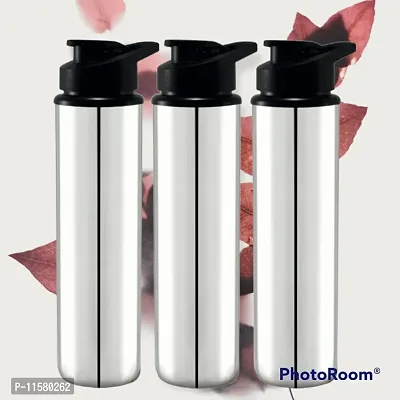 New Stainless Steel Water Bottles Pack Of 3-thumb0