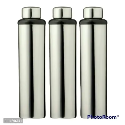 Stainless steel water bottle 1000ml approxe,water bottle,steel bottle,gym,sipper,school,office,water bottle 900ml.(Dhoom).Pack of 3-thumb0