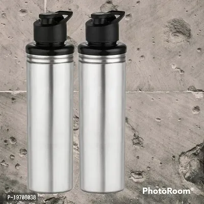 SR IMPEX (( TOMMY 900ML )) Stainless Steel Sports Water Bottles |Steel bottel | School bottle | Office bottle | College bottle| Single Wall BPA Free  Leak Proof Cap Water Bottle 900ml Pack of 2