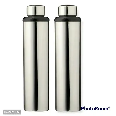 ( SPORTS 500 ML ) Stainless Steel Sports Water Bottles |Steel bottel   Single Wall Leak Proof Cap and Steel Bottle silver, Pack of 1-thumb0