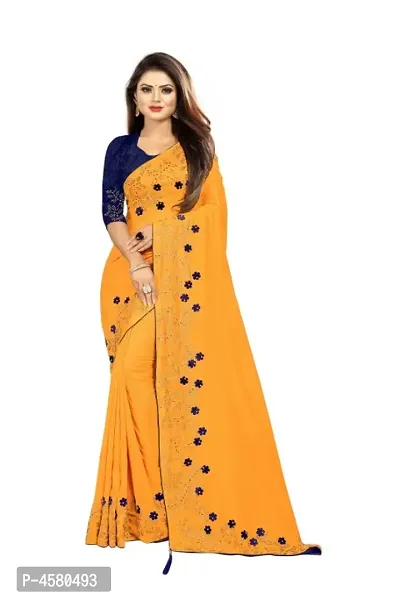 Latest Attractive Georgette Saree with Blouse piece