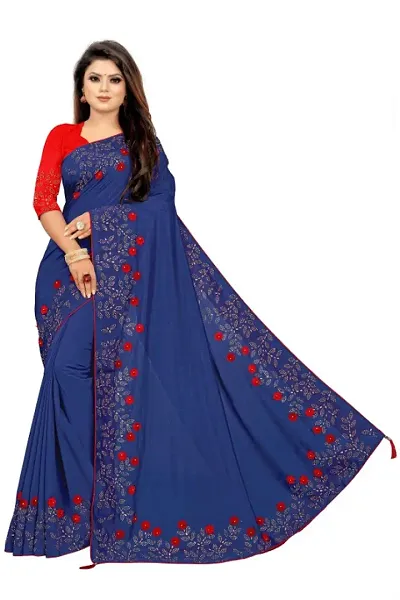 Latest Attractive Georgette Saree with Blouse piece