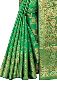 Beautiful Art Silk Saree with Blouse piece-thumb1