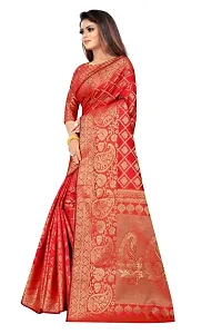 Beautiful Art Silk Saree with Blouse piece-thumb1