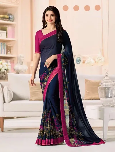 Georgette Saree with Blouse Piece