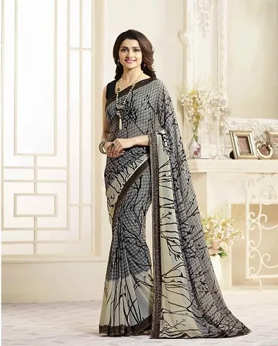 Trendy Chiffon Sarees With Blouse Piece